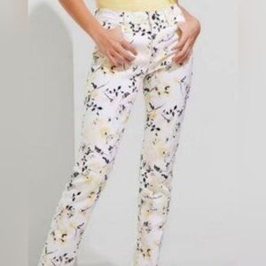 White House Black Market Floral Straight Leg Pants, They Are Very Pretty!
